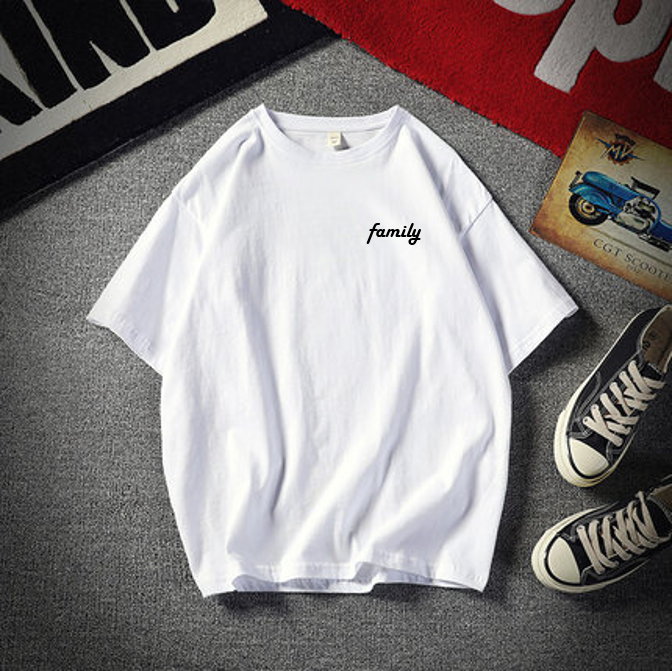 [HCM]Áo thun nam nữ unisex-áo thun phong tay rộng tay lỡ FAMILY