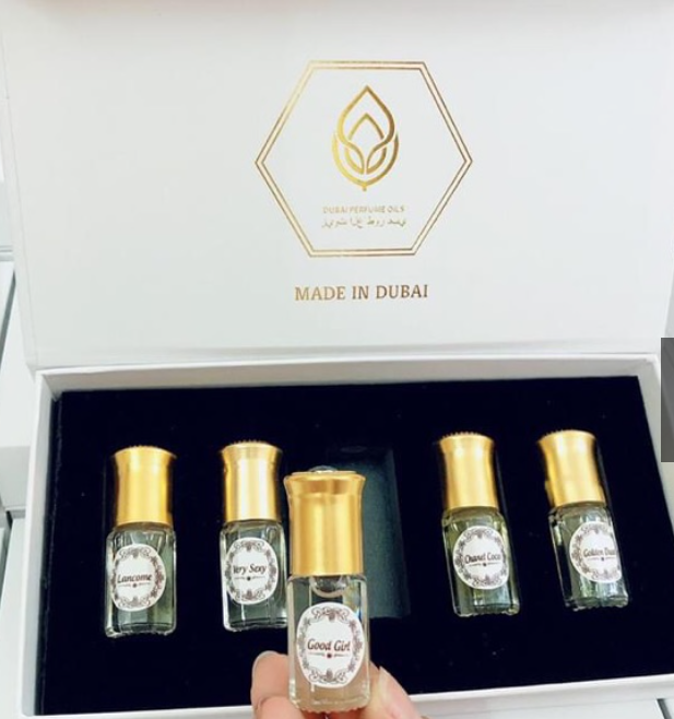 Tinh dầu nước hoa Dubai thiết kế mini 3ml ( set 5 chai mix không chọn mùi )