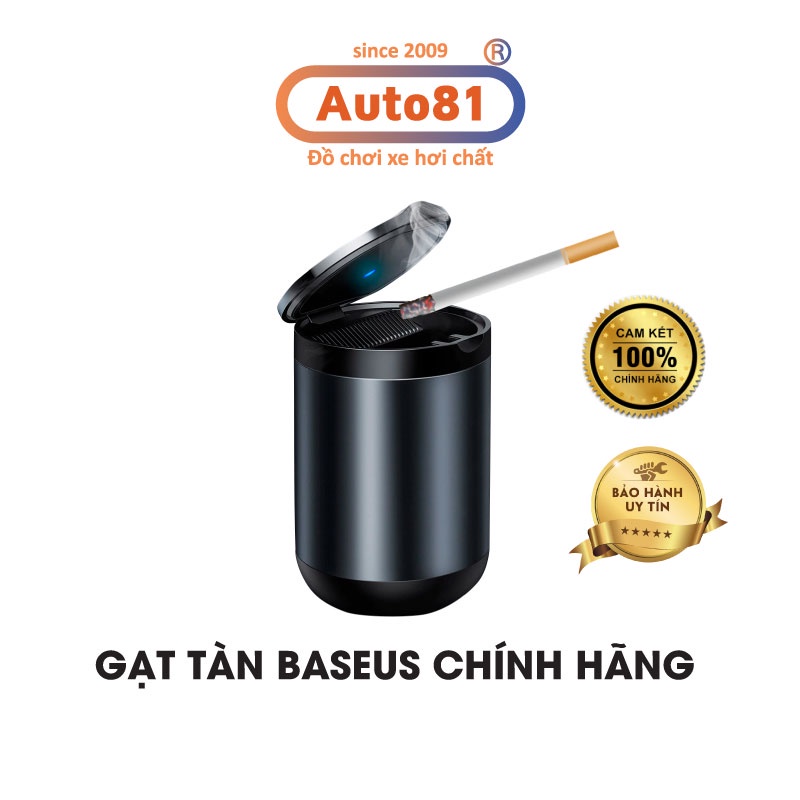 Gạt tàn trên xe hơi, gạt tàn đẹp trên ô tô có nắp đậy chính hãng Baseus
