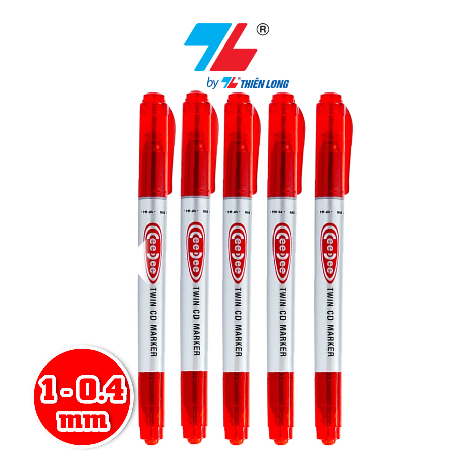 Combo Bút lông dầu Thiên Long PM-04