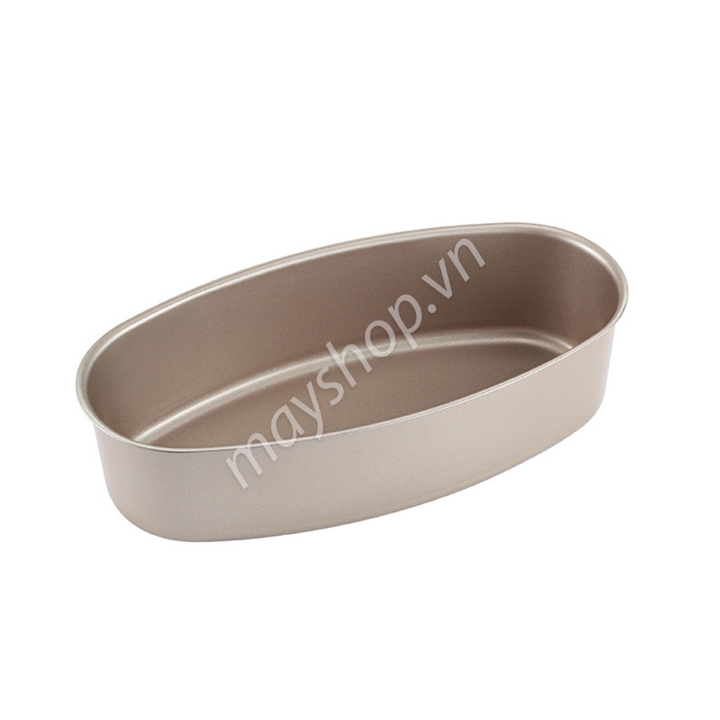 Khuôn bánh mì hoa cúc, Khuôn Oval D08 chống dính màu vàng