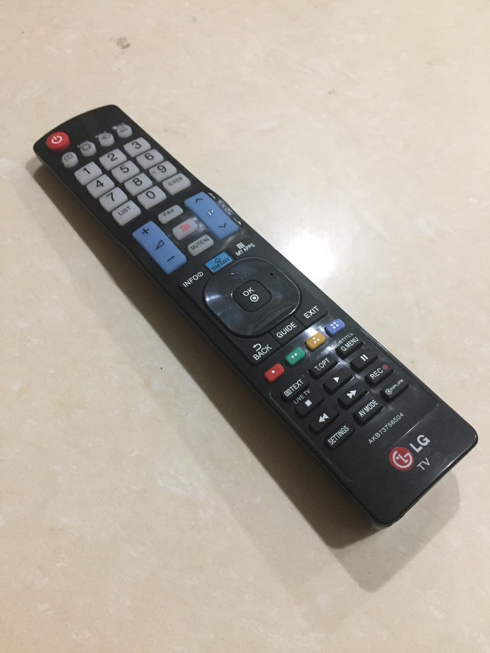 REMOTE ĐIỀU KHIỂN TIVI LG SMART XỊN (ĐEN-DÀI).