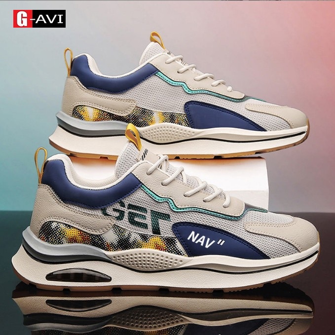 giày Thể Thao Sneaker Nam Vải Dệt Đệm Khí Êm Chân Thông Thoáng Siêu Đẹp, Tôn Dáng Thoải Mái AVI - 123