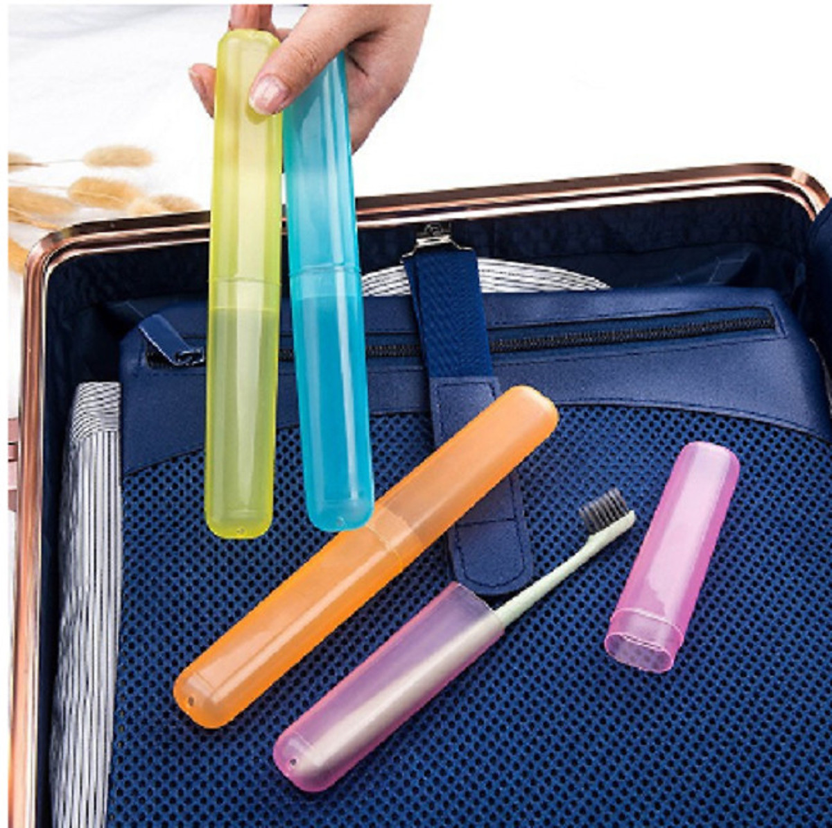 Toothbrush Holders Case Travel Camping Cover Tube Plastic Box