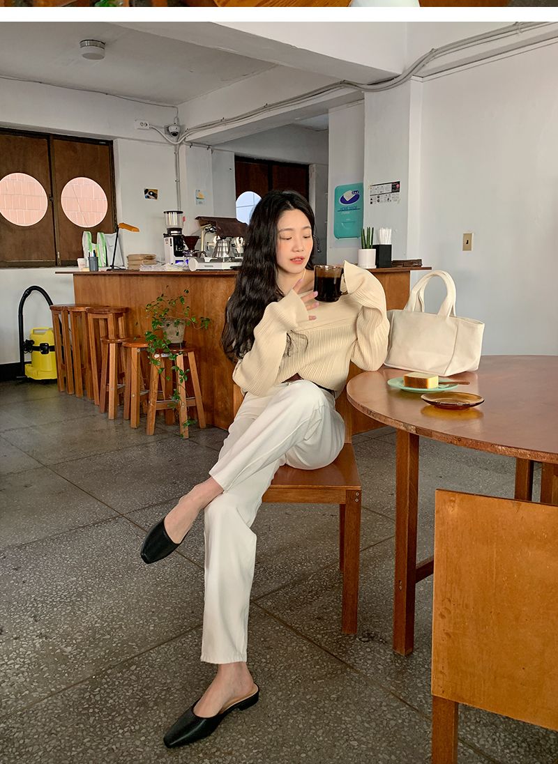 Áo len trễ vai Hàn Quốc