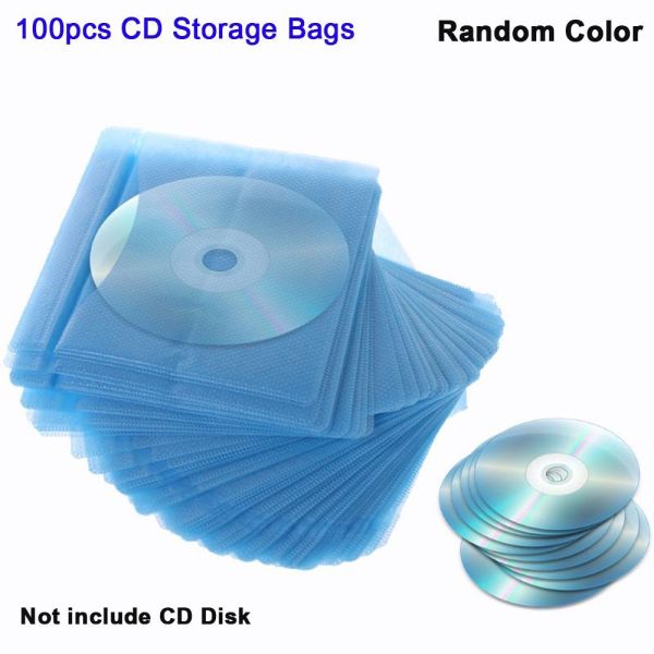Bảng giá PUREMOM 100 cái / gói Giá đỡ đĩa CD Phong bì Hai Hộp đựng CD DVD Túi PP Bảo vệ tay áo Túi lưu trữ Phong Vũ