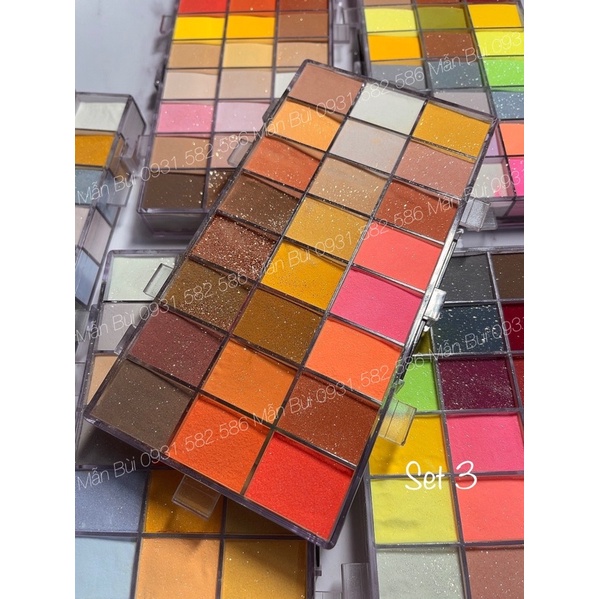Set bột 24 màu đắp hoa nổi, hoa fantasy, đắp móng- bột mỹ cao cấp