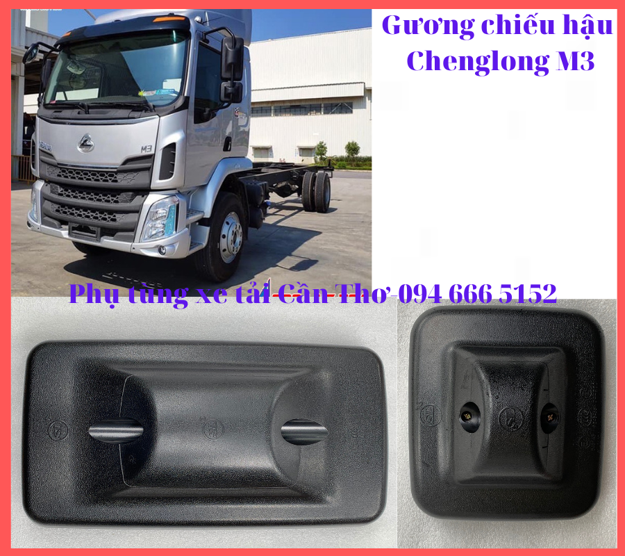 Gương chiếu hậu xe Chenglong M3-Dongfeng 3-4 Chân