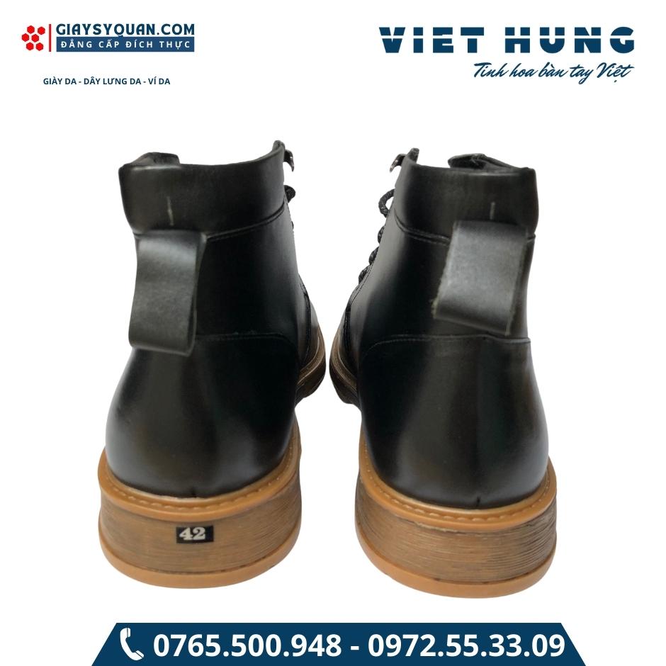 GIÀY DA ĐỐC NAM CỔ LỬNG DA BÒ NHẬP KHẨU 166