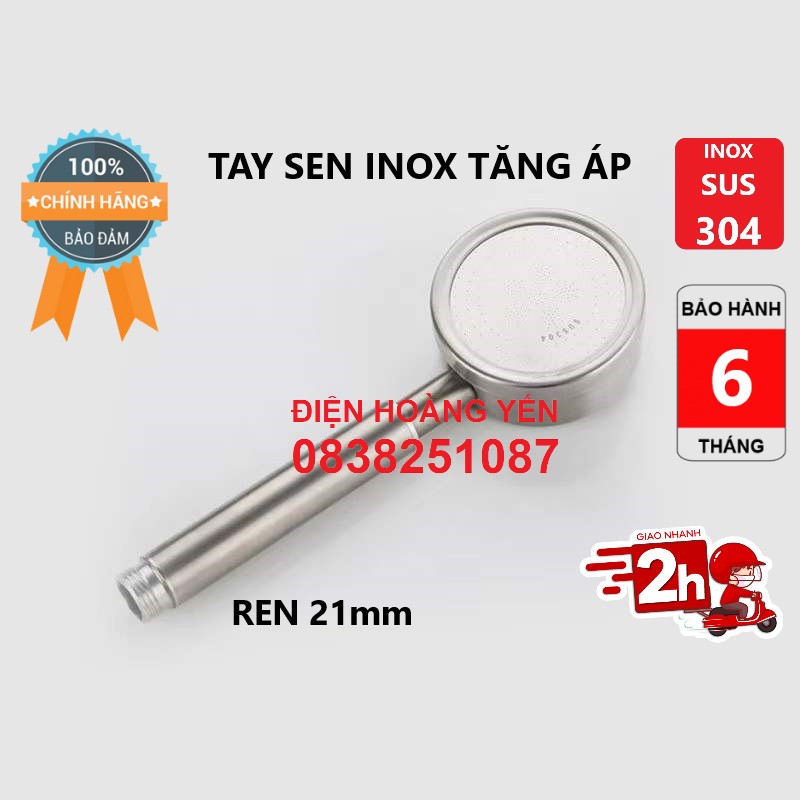 [INOX 304] BỘ Tay Sen Tắm TĂNG ÁP INOX 304 TS30 + Dây Sen + Cài Sen HÀNG CAO CẤP BAO XÀI BAO ĐỔI MỚI 1 NĂM