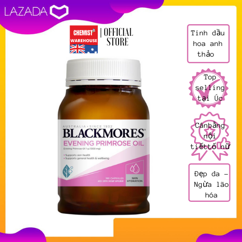 [HCM][Hàng Chuẩn ÚC] Blackmores Evening Primrose Oil - Viên uống tinh dầu hoa anh thảo 190 viên