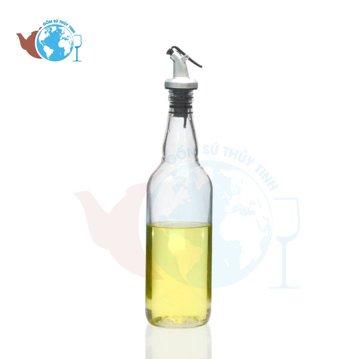 [HCM]Chai thủy tinh đựng dầu ăn chiết rót dầu 500ml