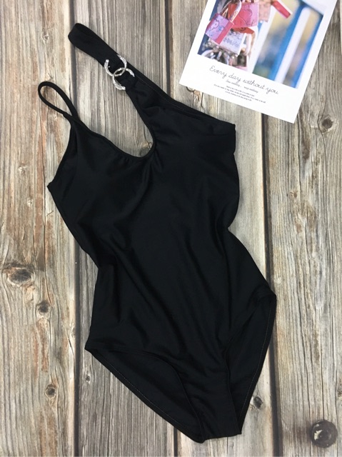 [HCM]Bikini 1 mảnh lệch vai phối khoen