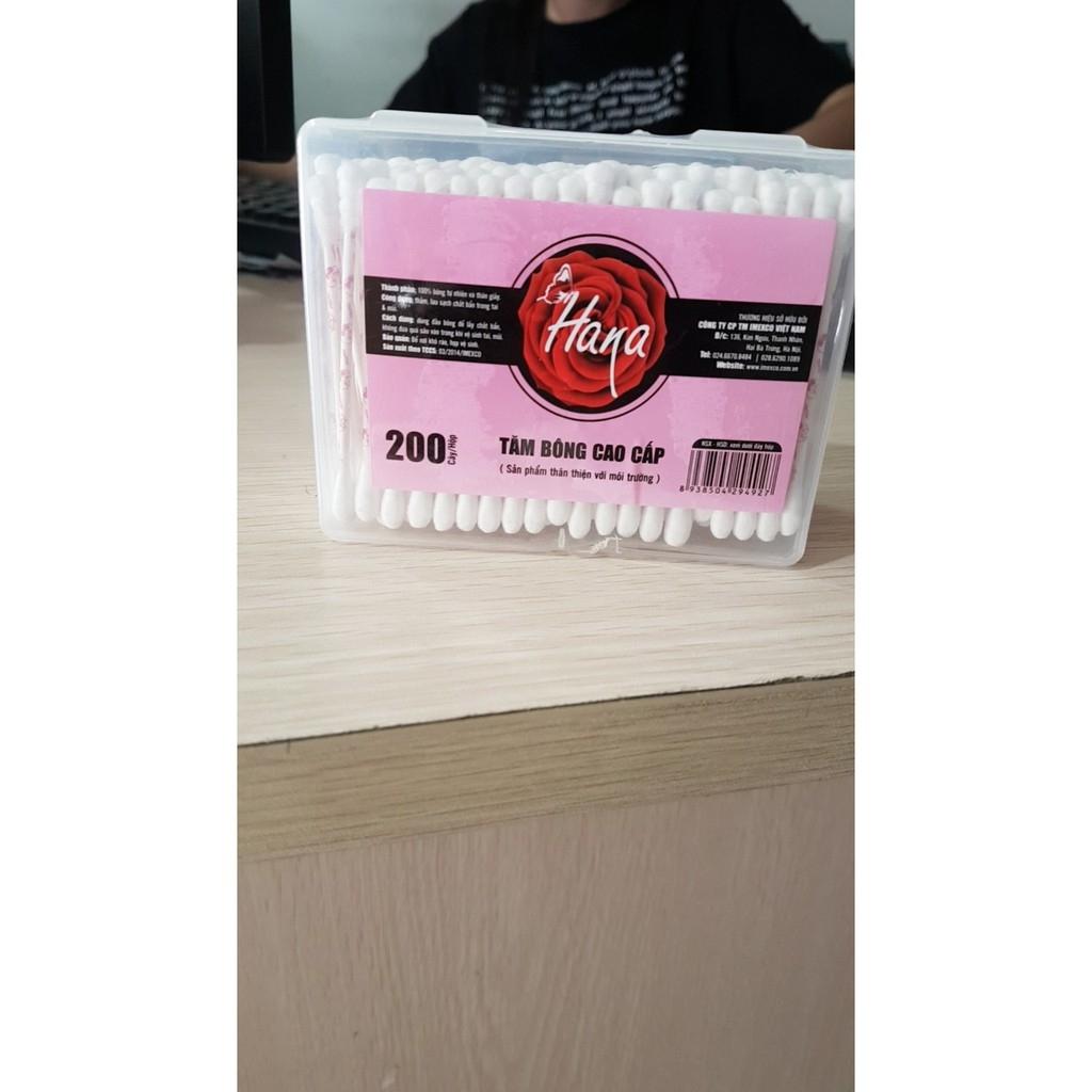 [Combo 4] Tăm bông cao cấp Hana lõi giấy 200 que
