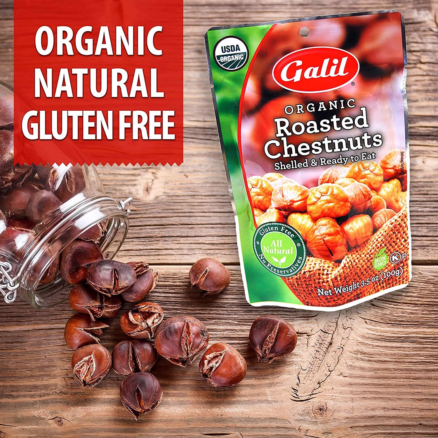 Hạt dẻ luộc Galil của Mỹ