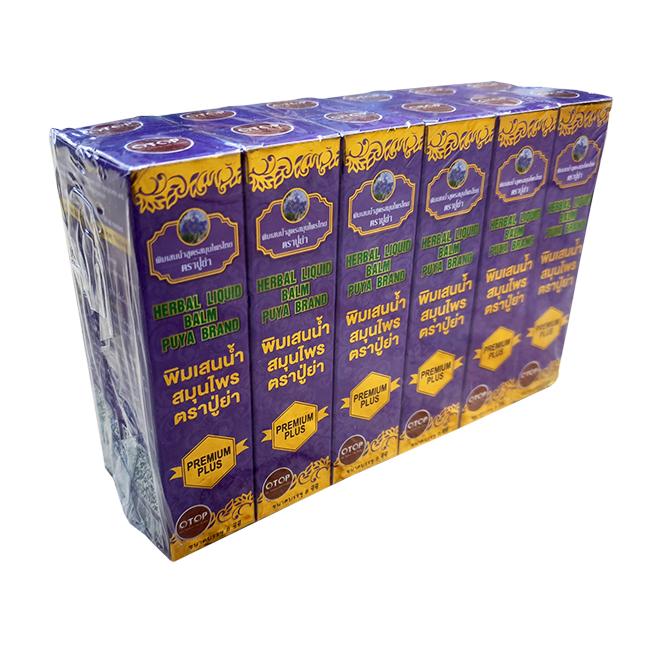 Combo 6 Chai Dầu Sâm PUYA BRAND 19 Vị Thảo Dược Thái Lan ( Bộ 6 Chai )