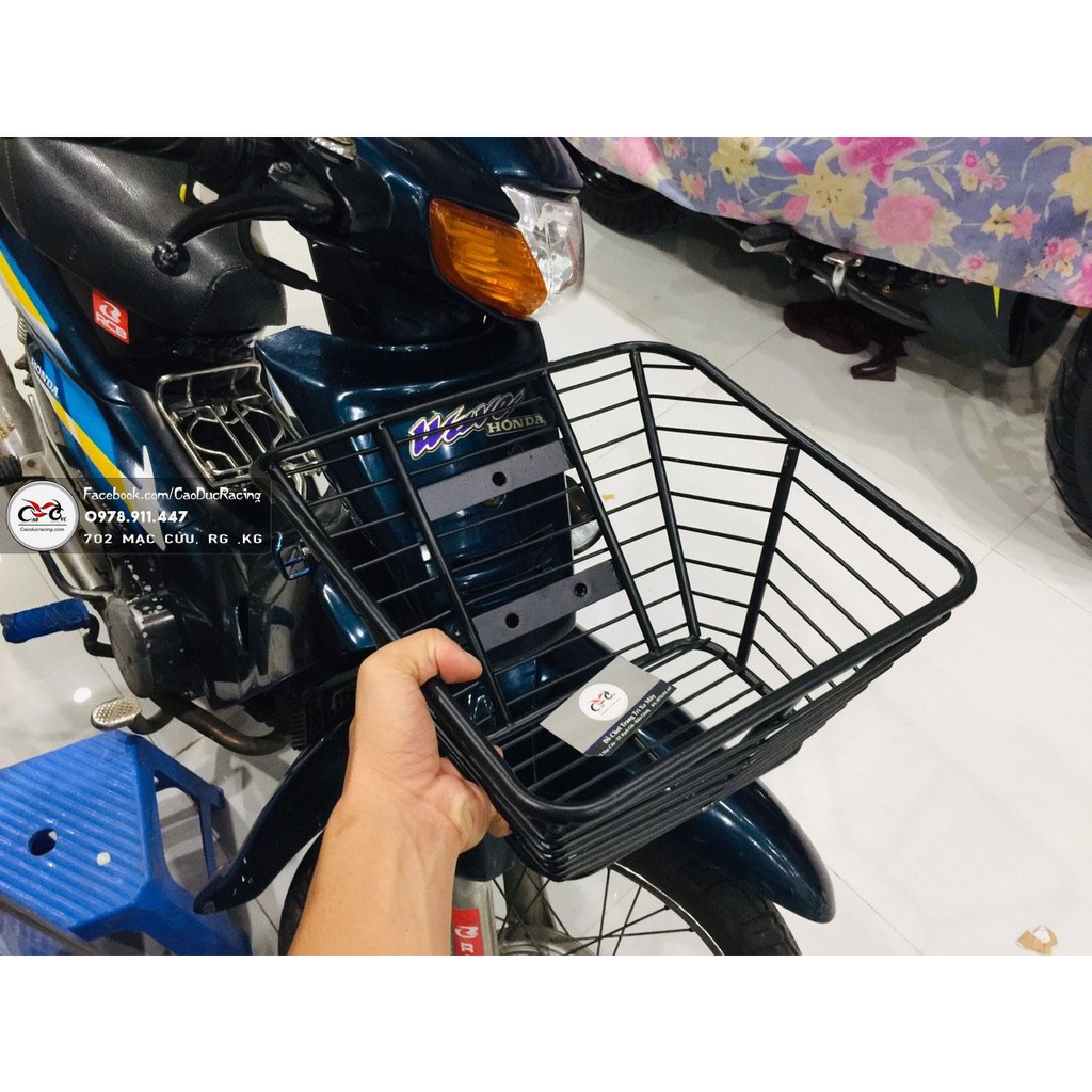 Rổ WAVE nhỏ anpha - loại sơn đen tĩnh điện