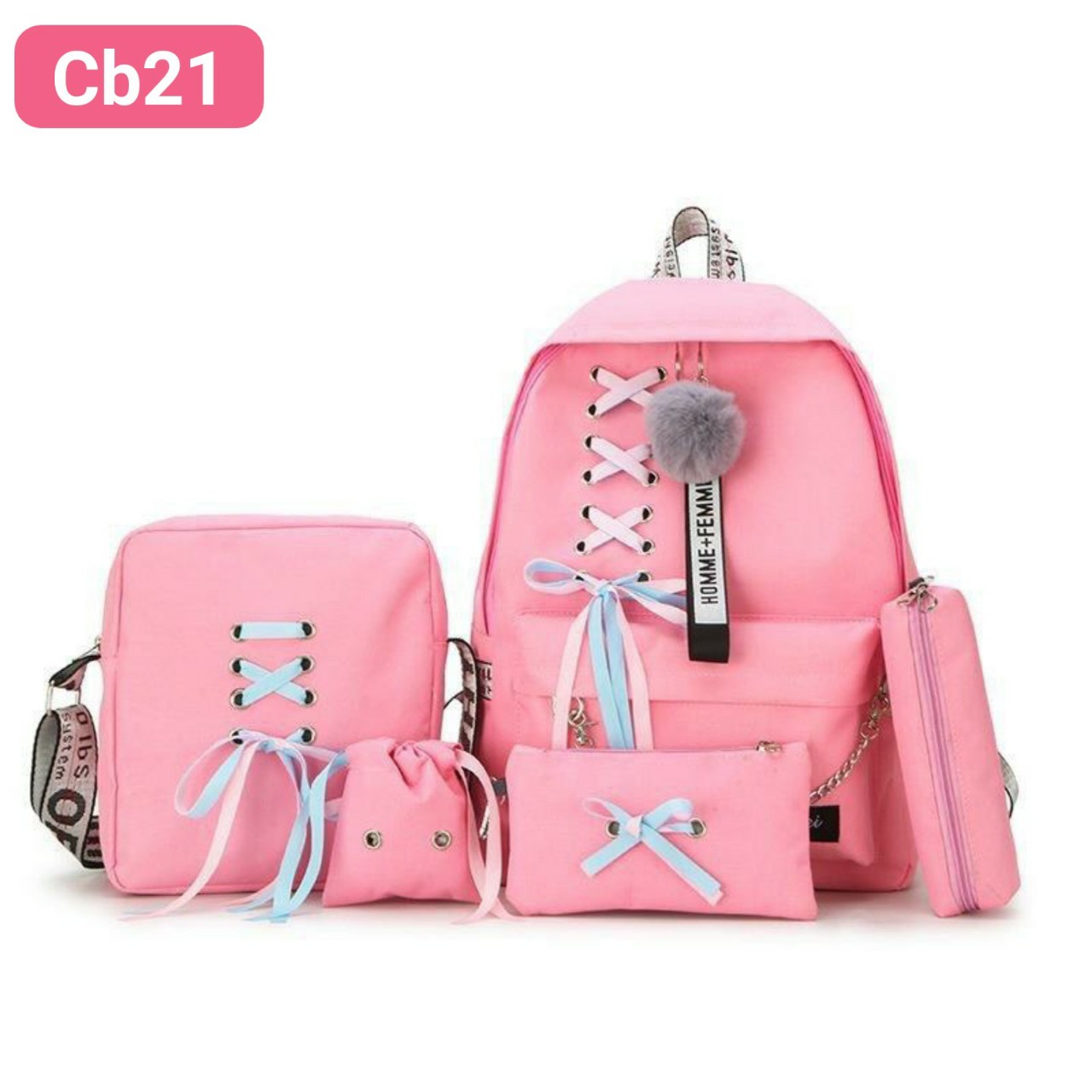 COMBO 4 MÓN thắt nơ dây xích phối chéo cb21