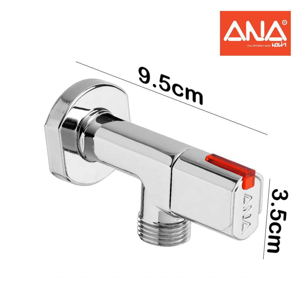 Van nước khóa góc/ Van nước chữ L chính hãng ANA nhập khẩu Thái Lan ren 21mm
