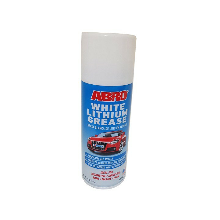 Chai Xịt Mỡ Bò Dạng Nước ABRO WHITE LITHIUM GREASE (284g)