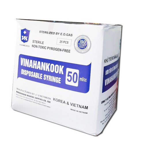 Combo 05 Bơm 50ml Cho Ăn Hoặc Tiêm Vinahankook