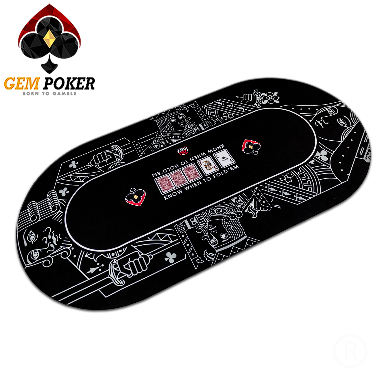 THẢM POKER TEXAS GEM ROYAL 180x90CM