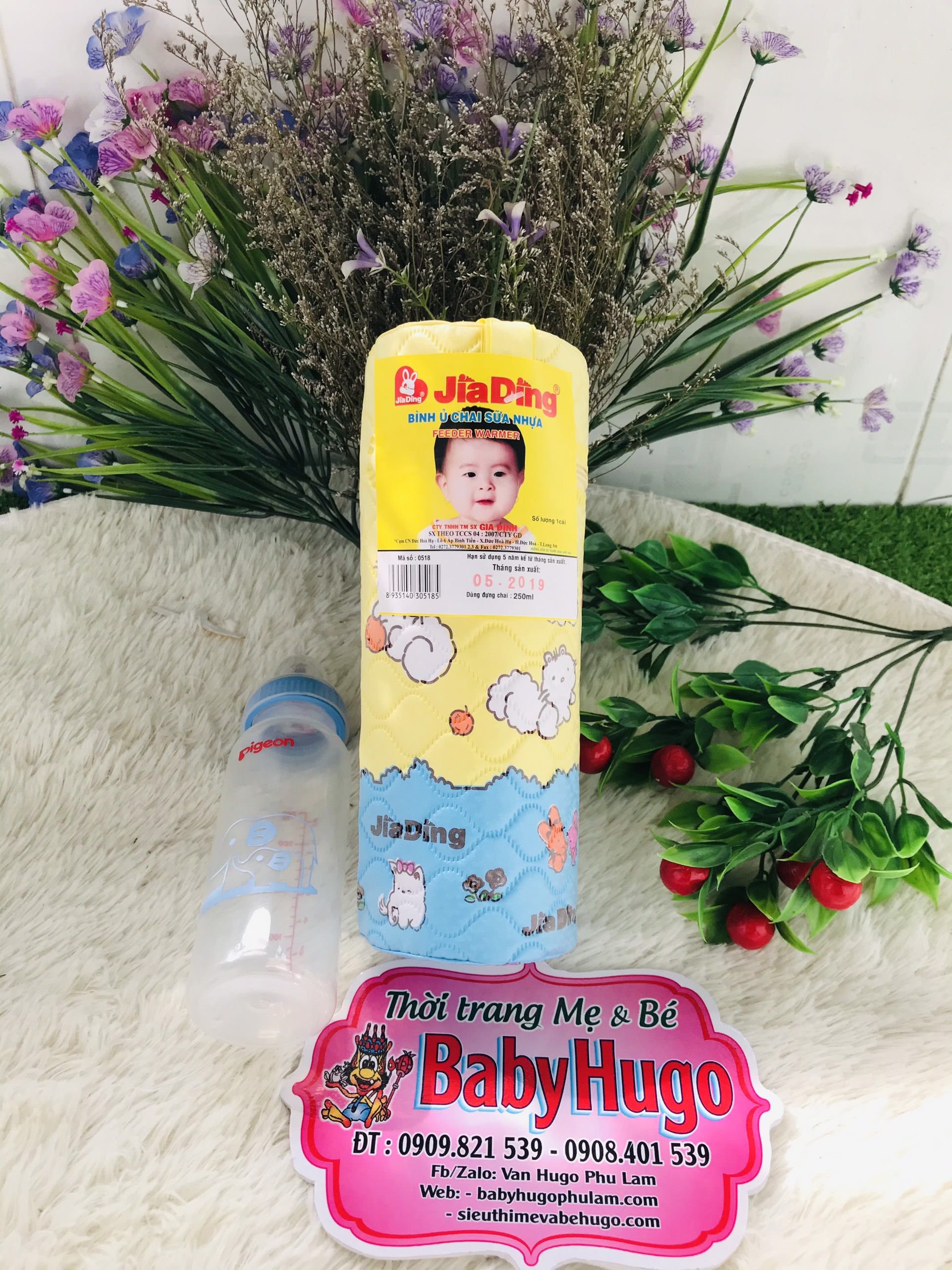 BÌNH Ủ SỮA CHO BÌNH CỔ HẸP  ĐƠN/ĐÔI JIADING (giao hoạ tiết ngẫu nhiên)