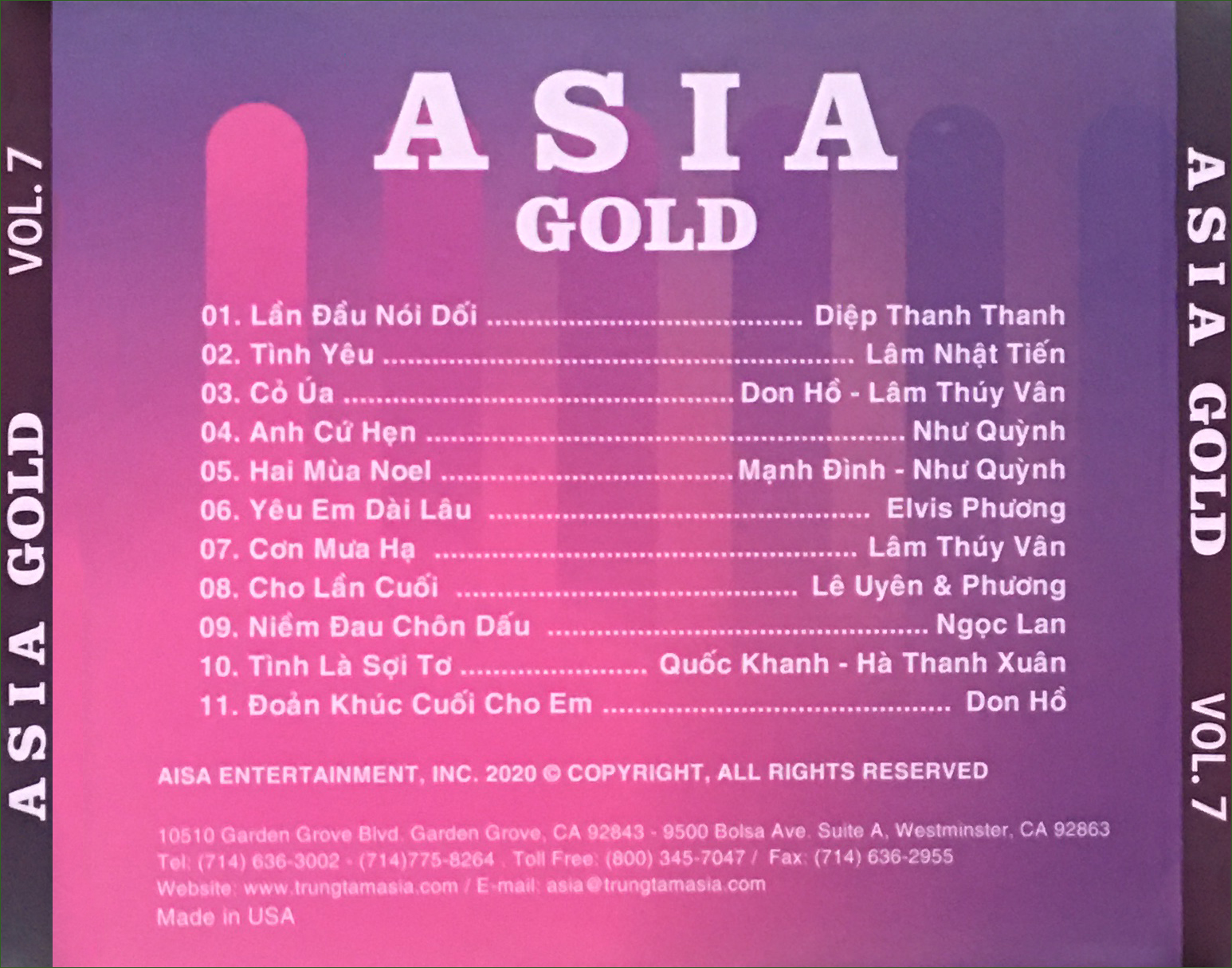 Combo bộ 7CD Thử Dàn Âm Thanh - Test Loa - Nghe Thư Giãn