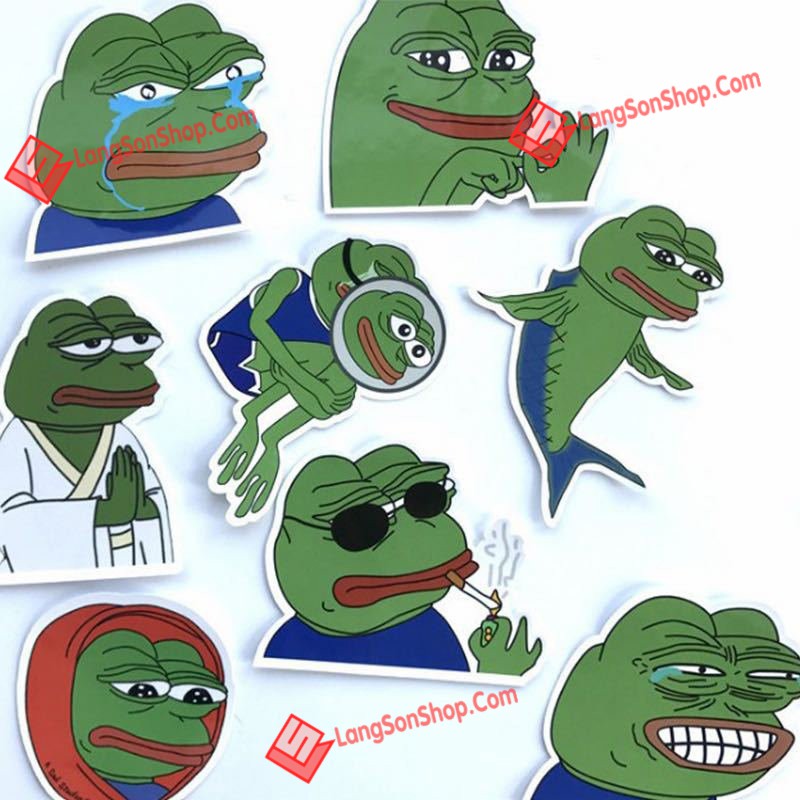 Bộ Sticker Dán Hình Pepe Voz cực Chất