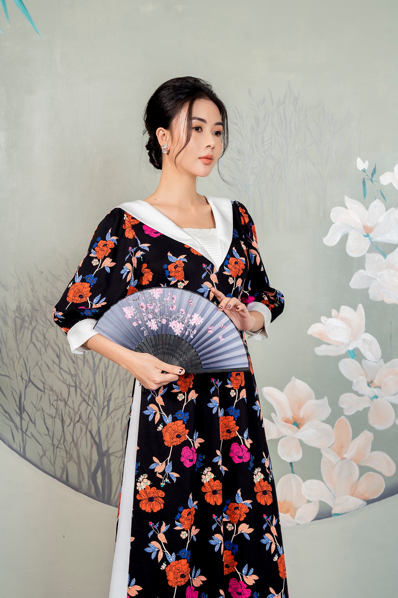 Áo dài cách tân Eva de Eva 21SADE026F