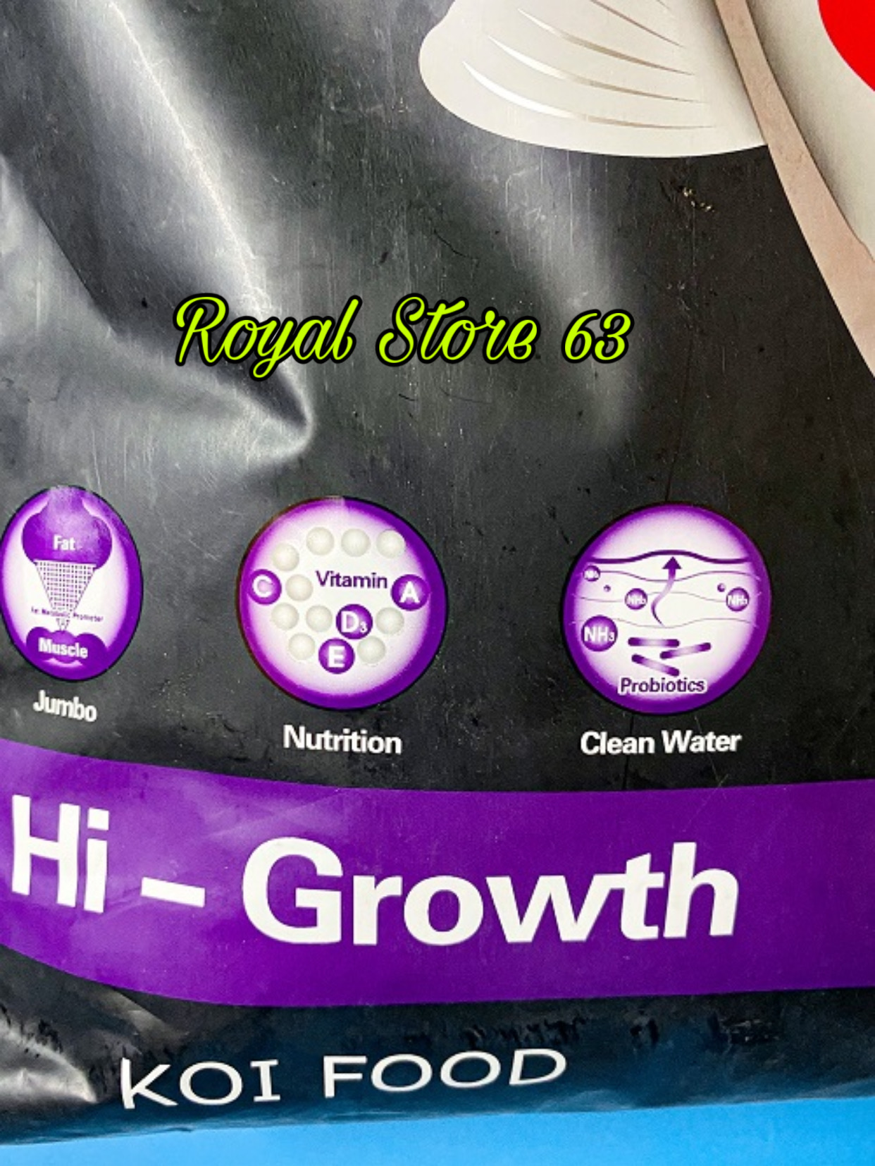 Aquamaster Hi Growth (Tím) thức ăn cho cá Koi (Chiết lẻ túi 5kg)