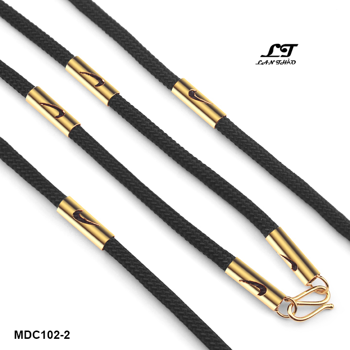 Freeship Dây chuyền dù Thái bọc ký hiệu N-I-K-E (vàng) MDC102-2