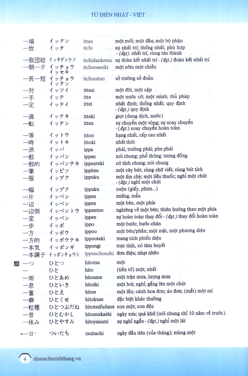Fahasa - Từ Điển Nhật - Việt