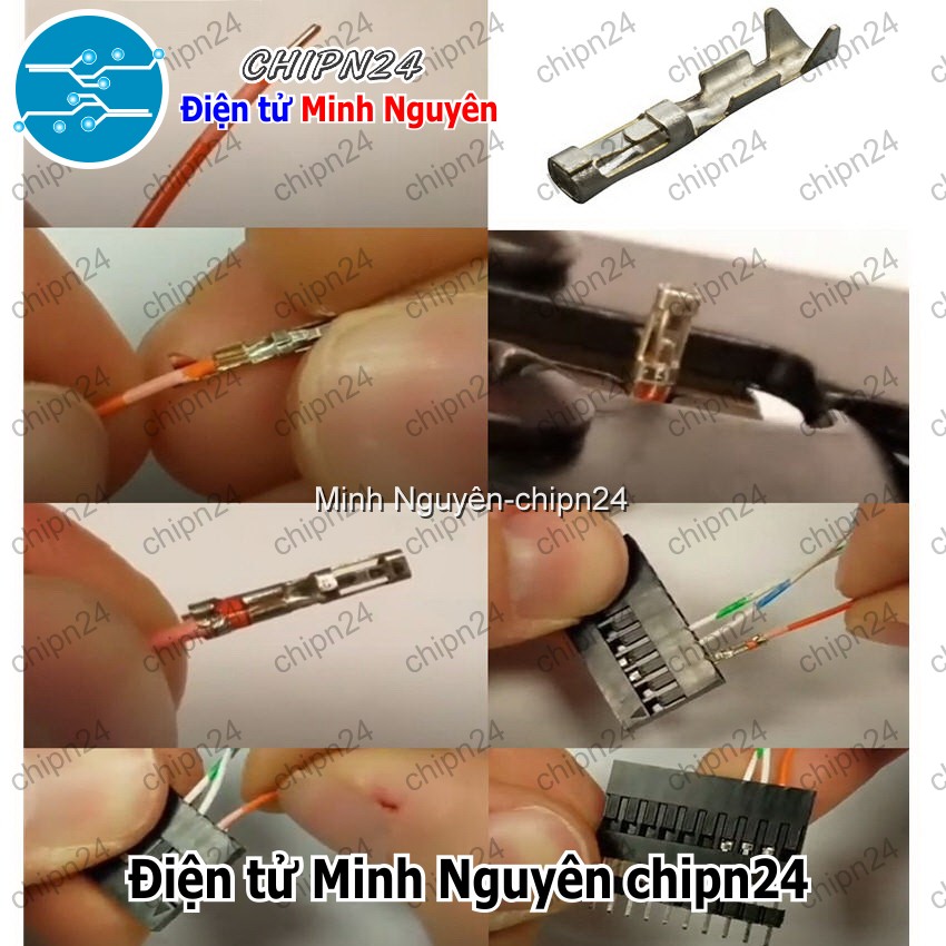 [25 cái] Lõi Header SM Dupont Cái 2.54mm (Dùng bấm đầu dây điện cho Dây cắm Testboard) - HH004996