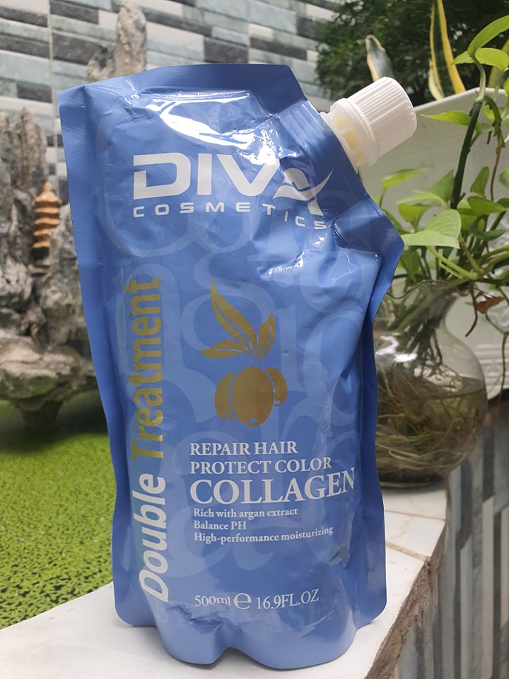 Dầu hấp phục hồi collagen diva 500ml