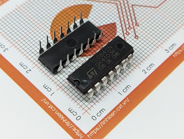 Tl084cn ic opamp jfet 4 circuit 14dip