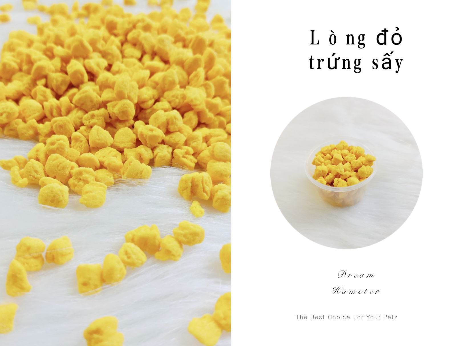 Lòng đỏ trứng gà sấy cho hamster, thỏ, bọ,. (20gr)