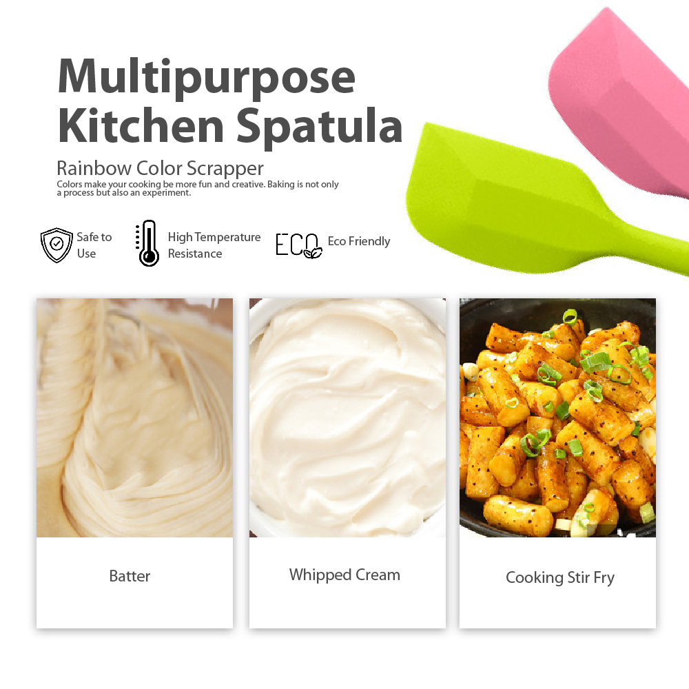 Spatula - Phới Dẹt Trộn Bột Đúc Cao Cấp