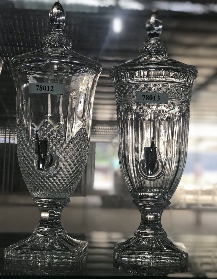 Bình Thủy Tinh Đựng Nước Có Vòi 2lít