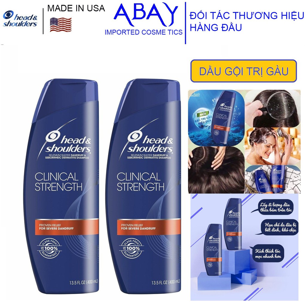 Dầu gội đầu Head&Shoulders Clinical Strength Shampoo 400ml