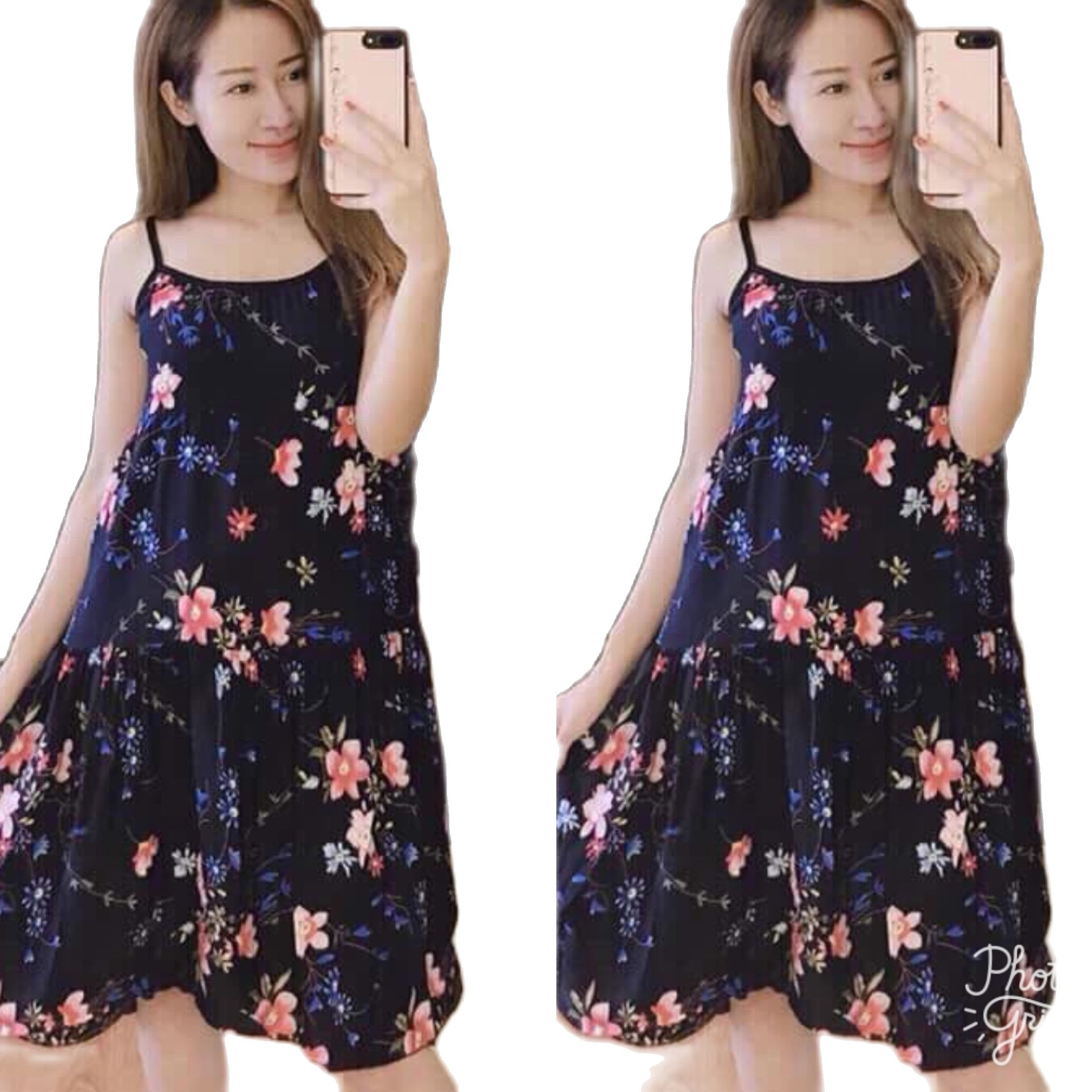 Váy lanh 2 dây chất mát