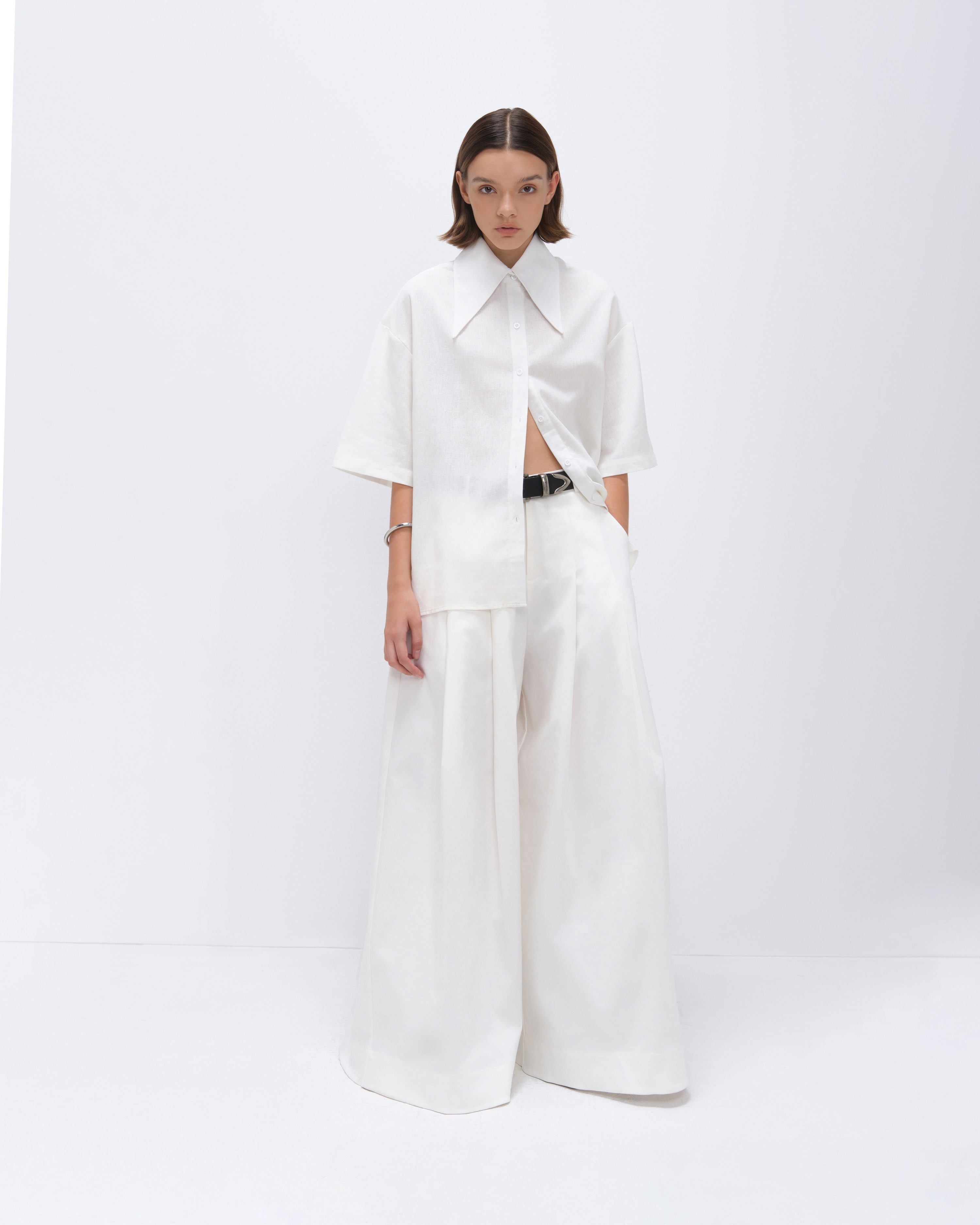 HIGHCHIC - LINEN SHIRT - Áo sơ mi linen phong cách basic