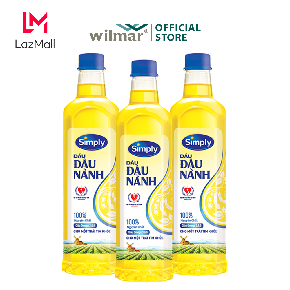 [Combo 3 chai] Dầu ăn Simply 1L
