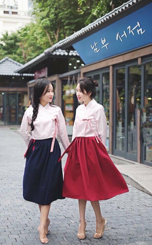 Đầm Hanbok Cách Tân Hàn Quốc Cực Xinh Xắn