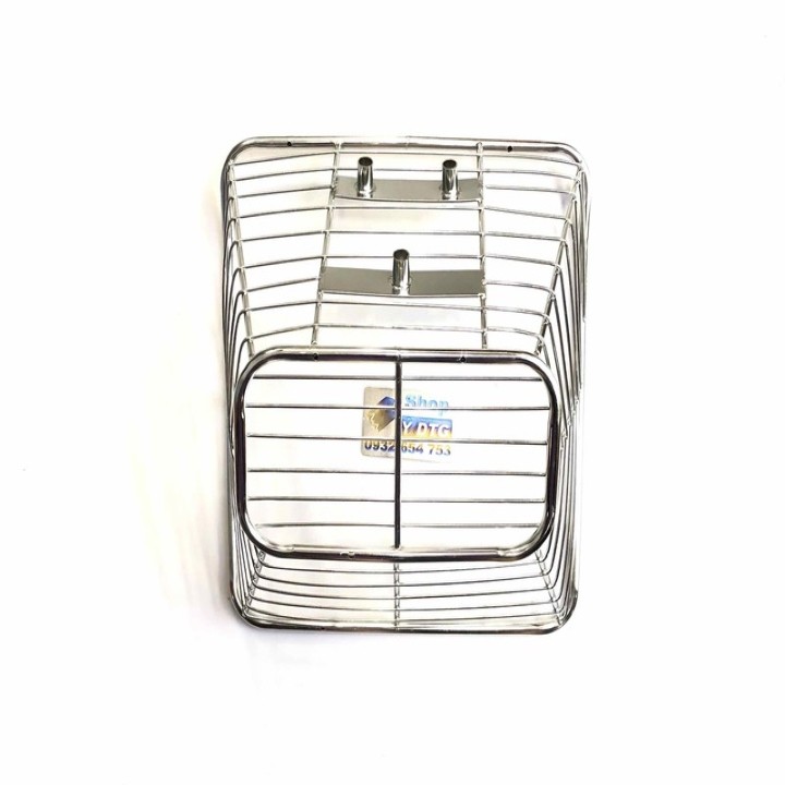 Rổ Inox Gắn Xe Wave Lớn - 1617