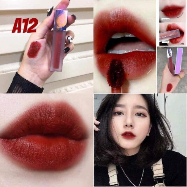 Son Kem Lì Black Rouge A12 nâu đỏ