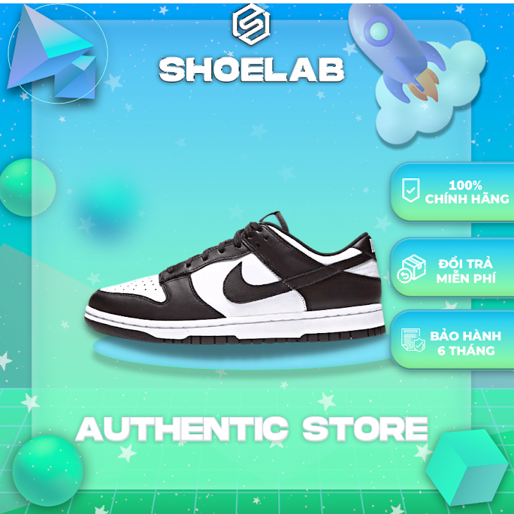 [Chính hãng] [SHOESLAB]  Giày Nike Dunk Panda Low cực hot, Authentic, Full box