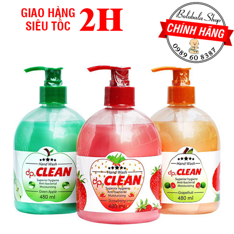 [HCM]Sữa rửa tay dp Clean 480ml diệt khuẩn dưỡng da tay