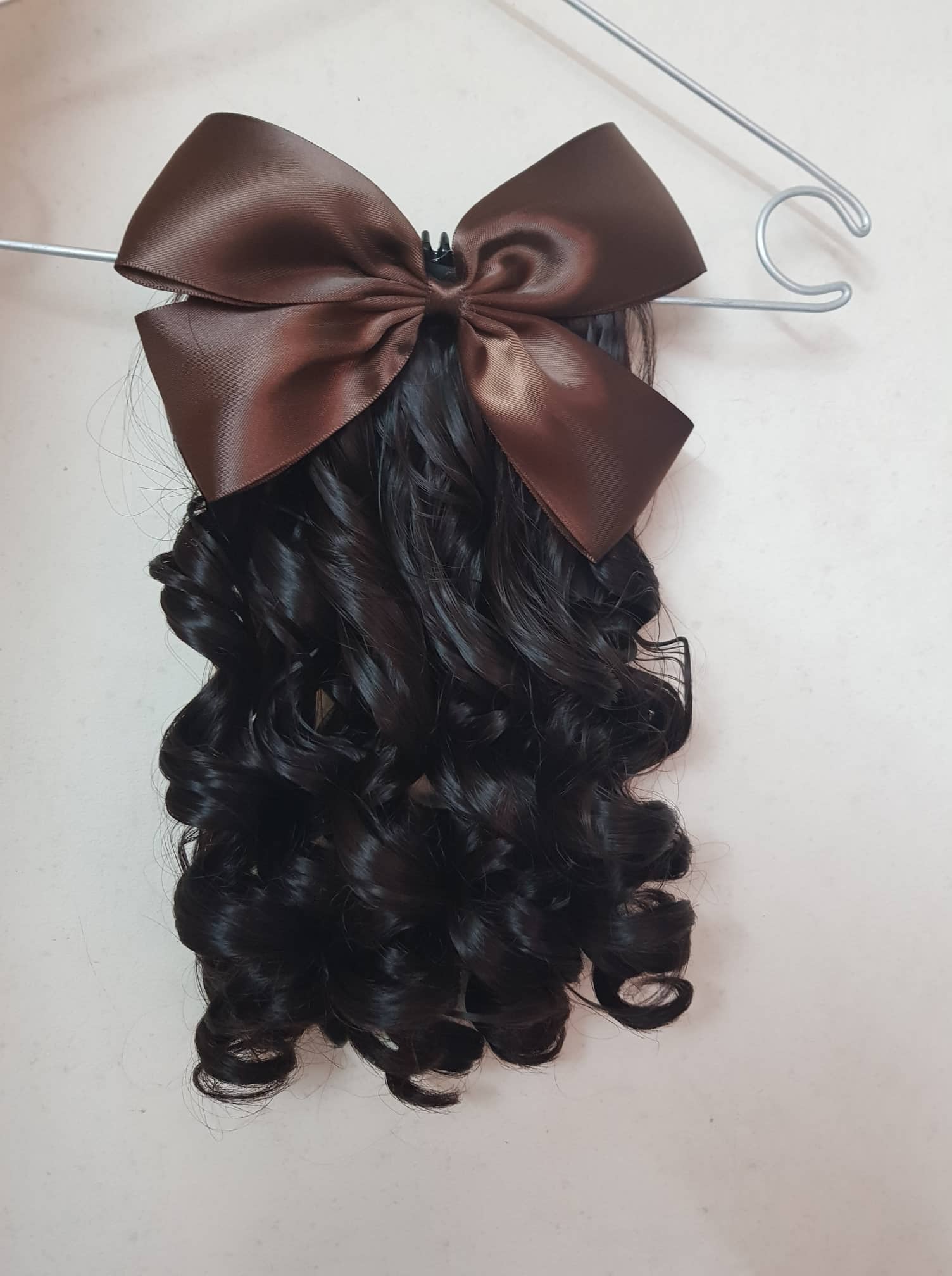 Tóc giả kẹp nơ trung niên B04 💖FREESHIP💖 tóc giả nữ, búi tóc giả, tóc giả hóa trang, tóc cổ trang Sỉ 60k