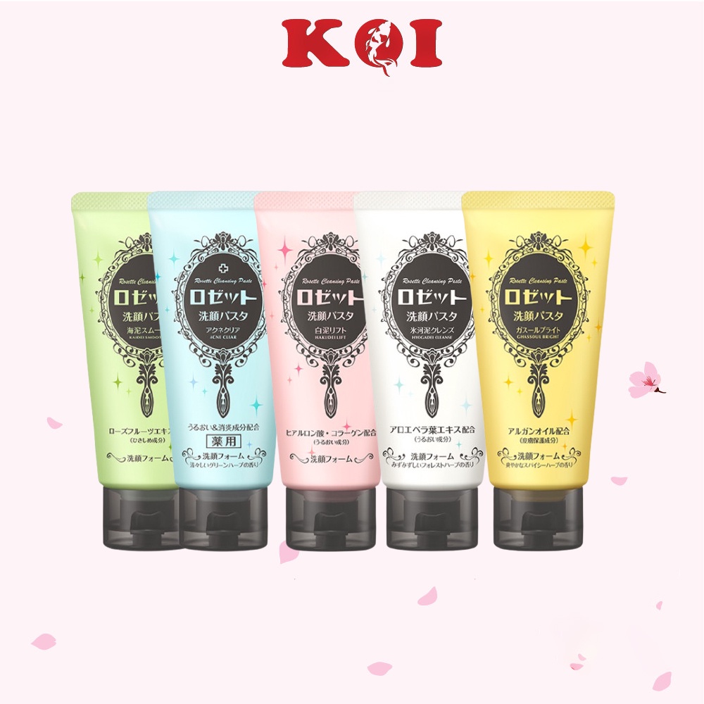 Sữa rửa mặt Rosette Cleasing Paste 120g (đủ màu)